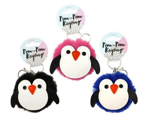 Pom Pom Penguin Keyring