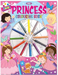 My Princess Colouring Book with Coloured Pencils