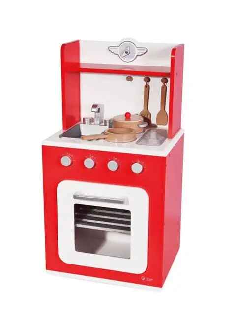 Retro Wooden Play Kitchen - Grandpas Toys Geraldine 