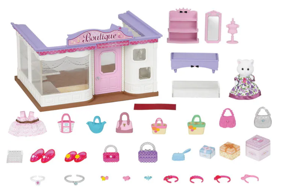 Sylvanian Families Boutique Set with Persian Cat Mother