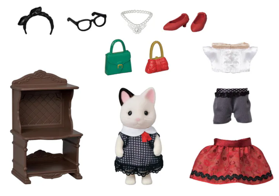 Sylvanian Families Fashion Playset - Town Girl Series Tuxedo Cat