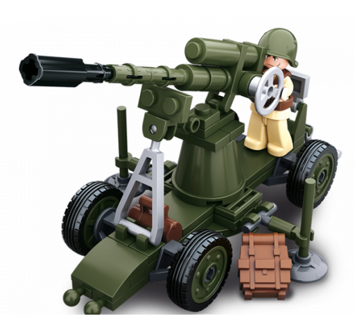 Sluban WWII Allied Anti Aircraft Gun (#3)