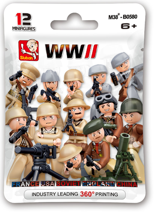 Sluban Blind Bags - WWII Mini Figurines