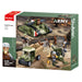 Sluban Army toy set packaging with green tank and soldiers on a white background