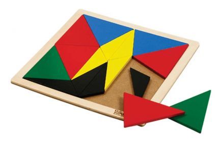 Square Mosaic Triangles Obtuse Wooden Puzzle_Grandpas Toys Geraldine