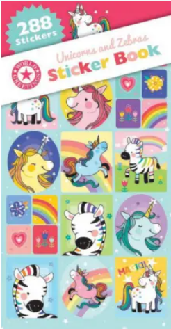 Sticker Book - Unicorns and Zebras