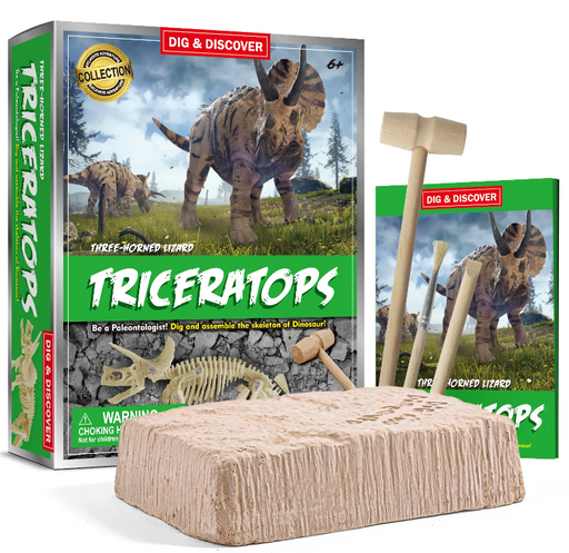 Dig & Discover Three-Horned Lizard Triceratops