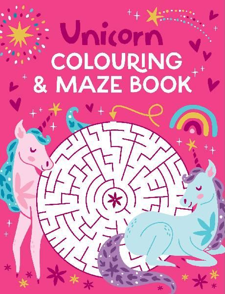 Unicorn Colouring & Maze Book