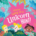 Book cover of 'We're Going on a Unicorn Hunt!' with colorful design and characters.