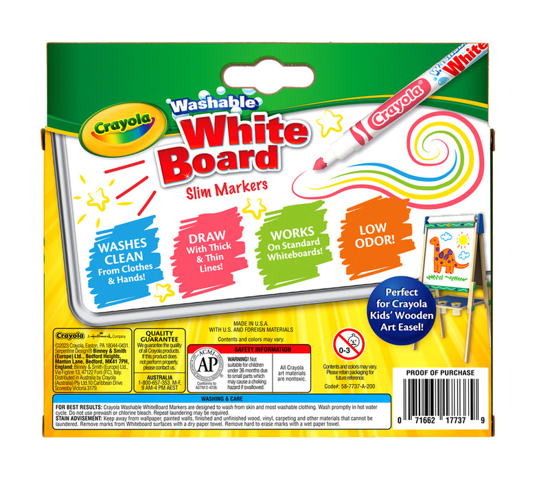 Crayola Washable Whiteboard Markers Fine Tip