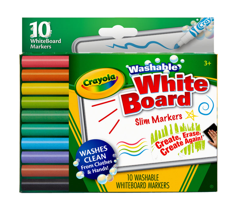 Crayola Washable Whiteboard Markers Fine Tip