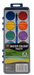 Watercolor palette with 12 colors and a brush in packaging