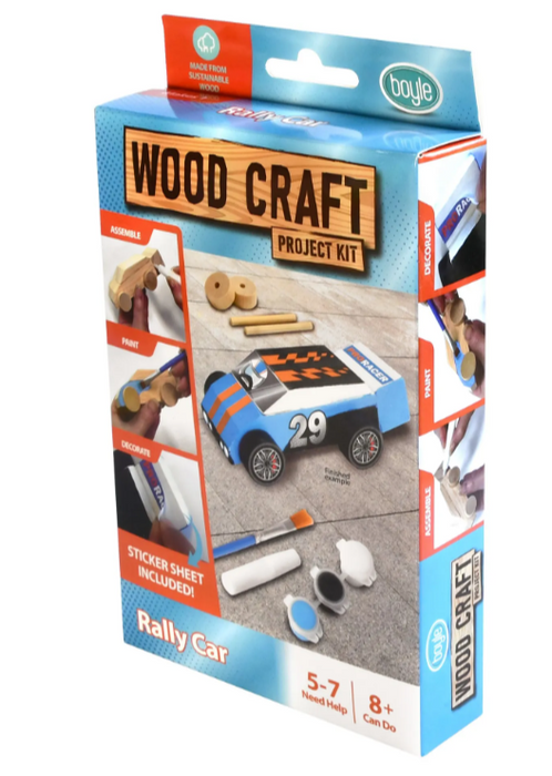 Wood Craft Project Kit - Rally Car