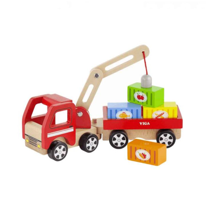 Wooden Crane Toy - Grandpas Toys Geradine 