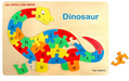Wooden Alphabet Puzzle - Dinosaur