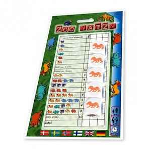 Yatzy Zoo Themed - Grandpas Toys Geraldine 