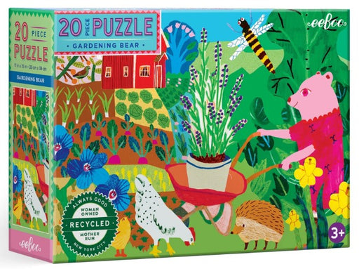 eeBoo Gardening Bear Puzzle (20 pc)_Grandpas Toys Geraldine