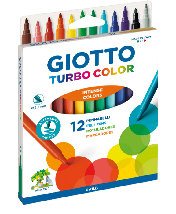 Giotto Turbo Colour Felt Pens (24)