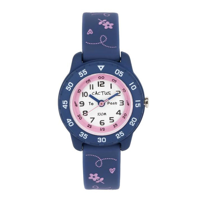 Junior Time Teacher Flower Blue/Pink Watch