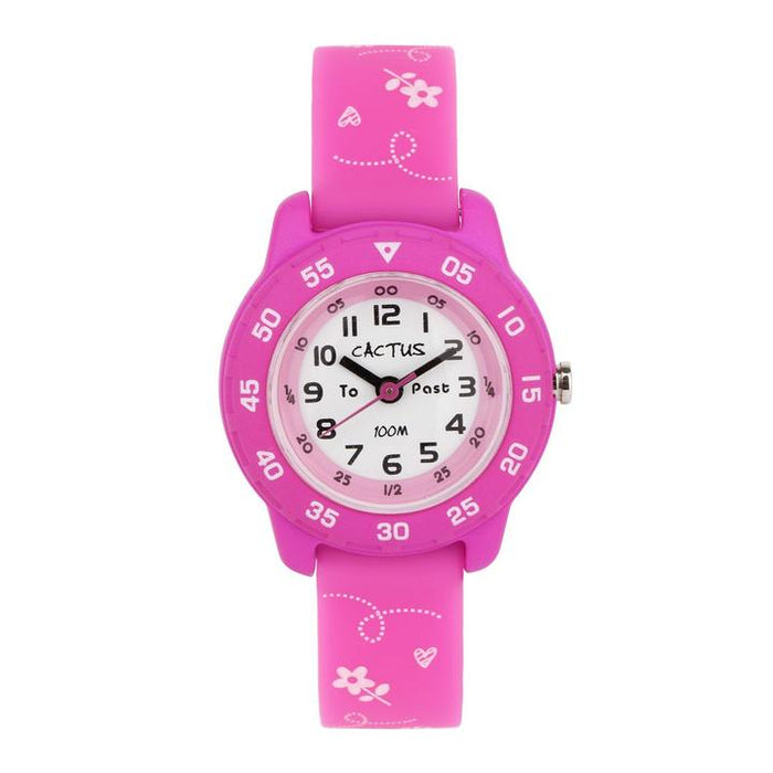 Junior Time Teacher Flower Pink Watch