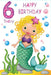 Birthday Card - Age Mermaid Girl_Grandpas Toys Geraldine