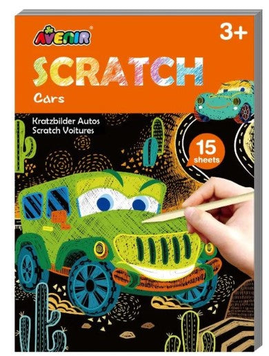 Avenir On the Go Scratch Book Cars_Grandpas Toys Geraldine