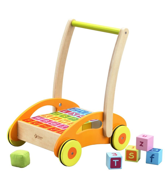 Wooden walker with blocks_Grandpas Toys Geraldine