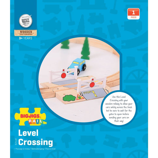 BigJigs Rail Level Crossing for Wooden Train Sets_Grandpas Toys Geraldine