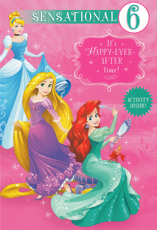 Birthday Card - Age 6 Disney Princess_Grandpas Toys Geraldine