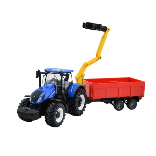 Bburago New Holland Tractor T7.315 with Trailer & Lifting Arm_Grandpas Toys Geraldine