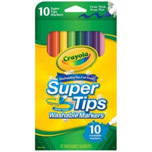 Crayola Super Tips Washable 10 Pack_Grandpas Toys Geraldine