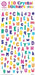 Stickers Crystal Coloured Alphabet_Grandpas Toys Geraldine