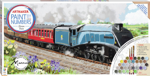 Hinkler Art Maker Paint by Numbers Steam Train_Grandpas Toys Geraldine