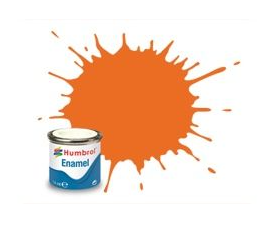 Humbrol Enamel Paint - No.18 Orange Gloss (14ml)_Grandpas Toys Geraldine