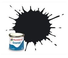 Humbrol Enamel Paint - No.21 Black Gloss (14ml)_Grandpas Toys Geraldine