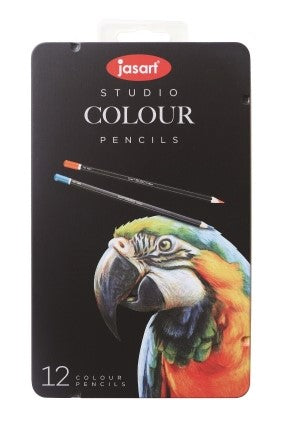 Jasart Studio Colour Pencils - 12 Colours_Grandpas Toys Geraldine