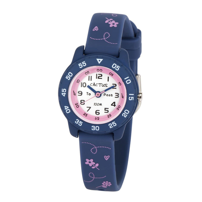 Junior Time Teacher Flower Blue/Pink Watch