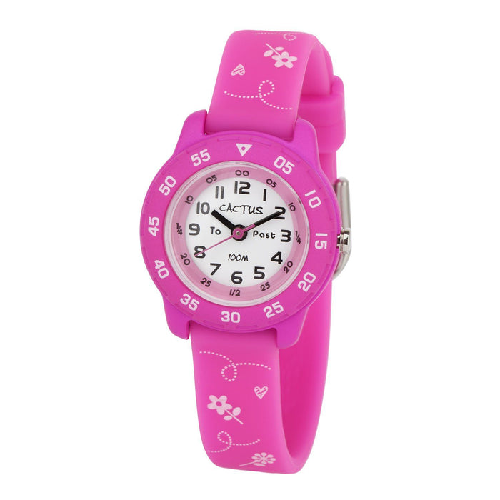 Junior Time Teacher Flower Pink Watch