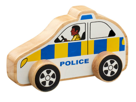 Lanka Kade Wooden Police Car_Grandpas Toys Geraldine