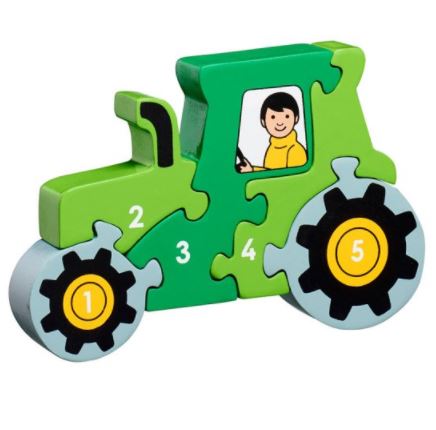 Lanka Kade Wooden Tractor Number Puzzle - Grandpas Toys Geraldine