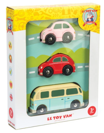Le Toy Van Wooden Retro Car Set_Grandpas Toys Geraldine