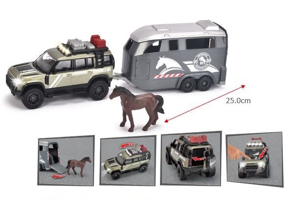 Majorette Grand Series - Land Rover Horse Carrier 