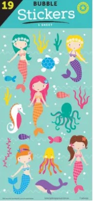 Stickers Puffy Mermaids_Grandpas Toys Geraldine