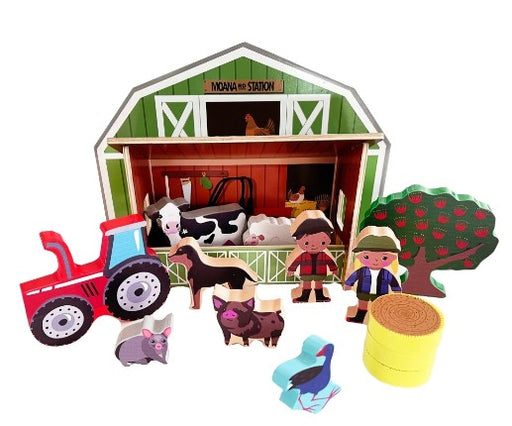 Moana Rd Station NZ Farm Wooden Play Set_Grandpas Toys Geraldine