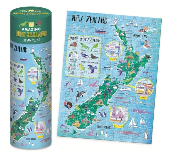 Amazing New Zealand Jigsaw Puzzle (250pc)_Grandpas Toys Geraldine