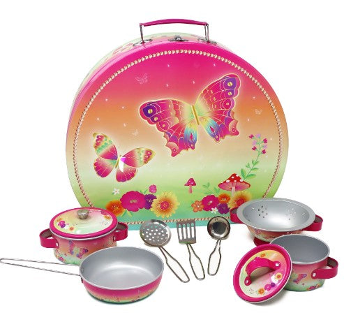 Pink Poppy Rainbow Butterfly Cooking Set in Carry Case_Grandpas Toys Geraldine