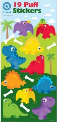 Stickers Puffy Dinosaur
