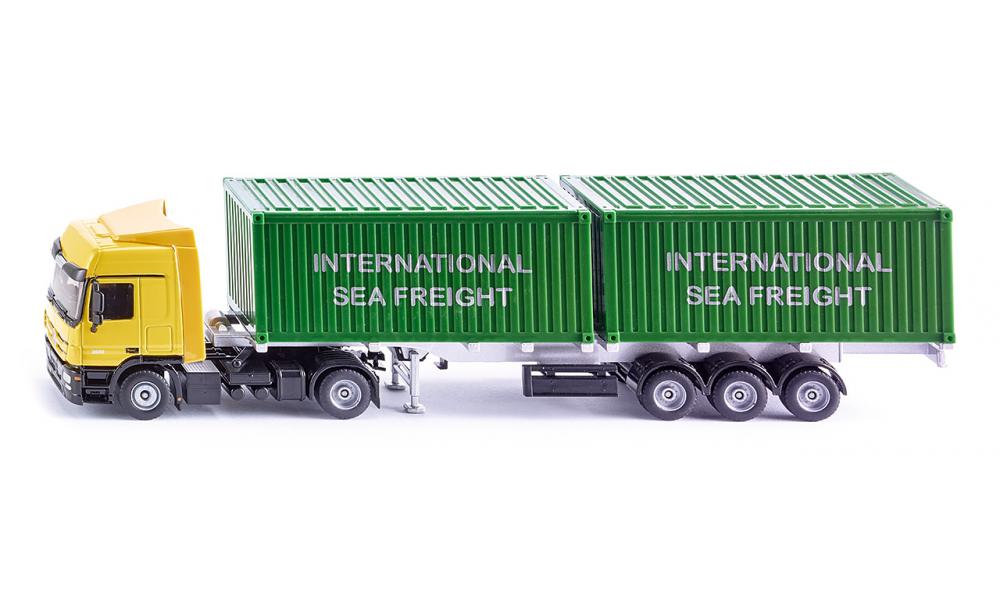 SIKU 3921 Mercedes-Actros Truck with Two Containers_Grandpas Toys Geraldine