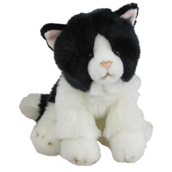 Antics Soft Cat Black White 20cm_Grandpas Toys Geraldine