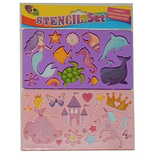 Stencils Princess & Mermaids_Grandpas Toys Geraldine